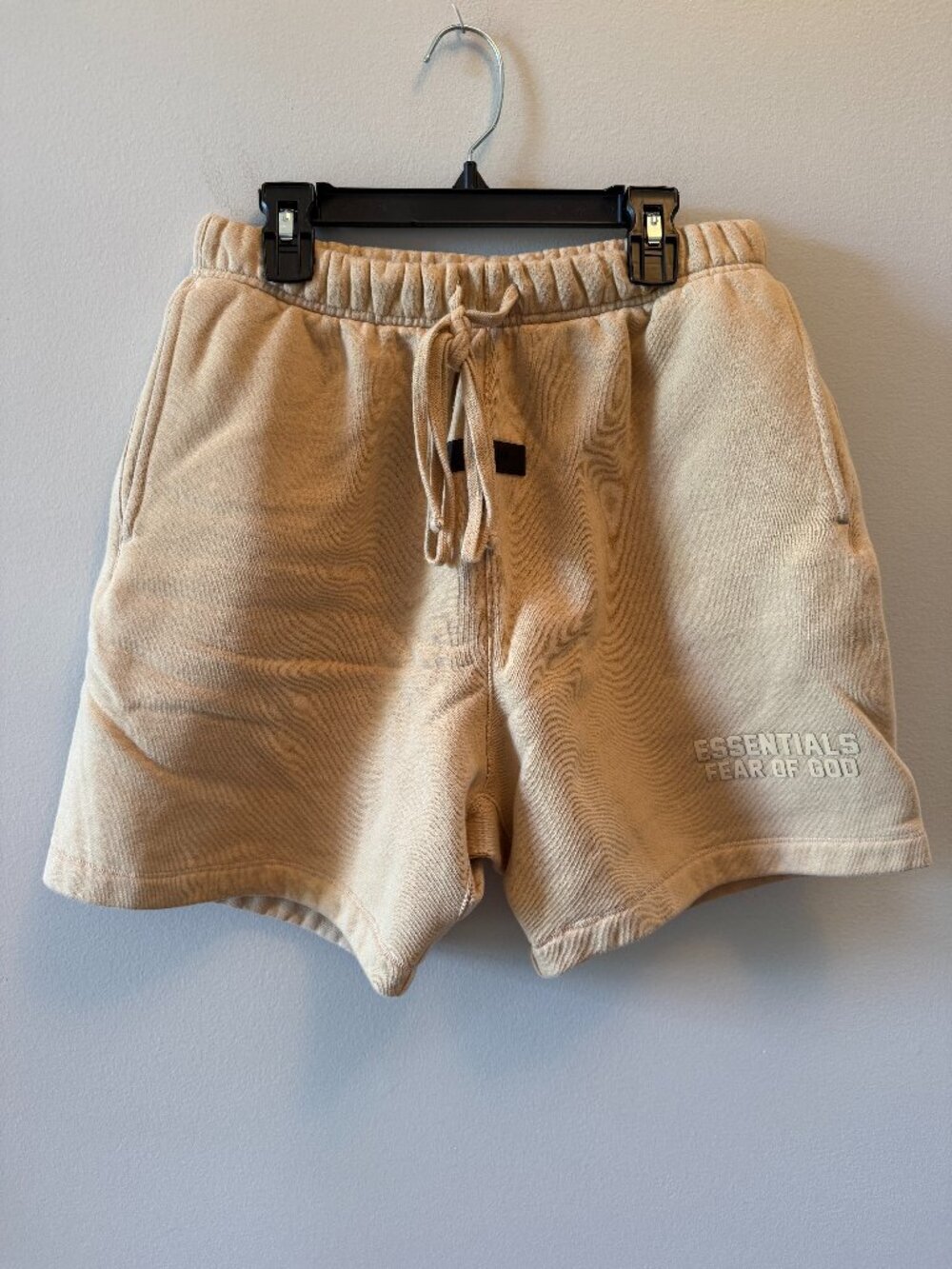 Fear of God Essentials Sweat Shorts Tan Men's XS Drawstring Lounge Shorts